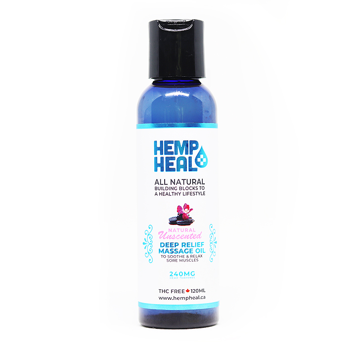 Hemp Heal Massage Oil 120ml - 240MG
