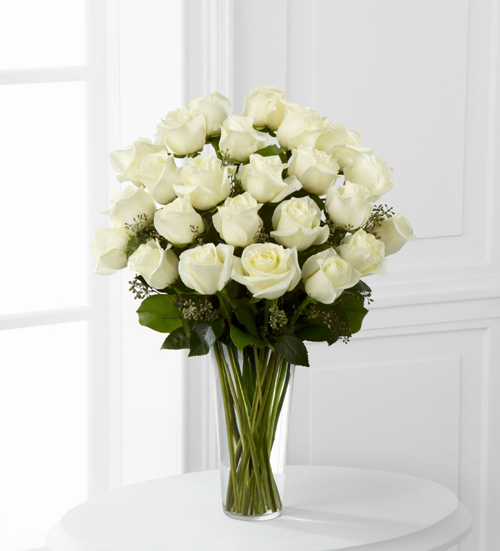 Premium, Long Stem White Roses