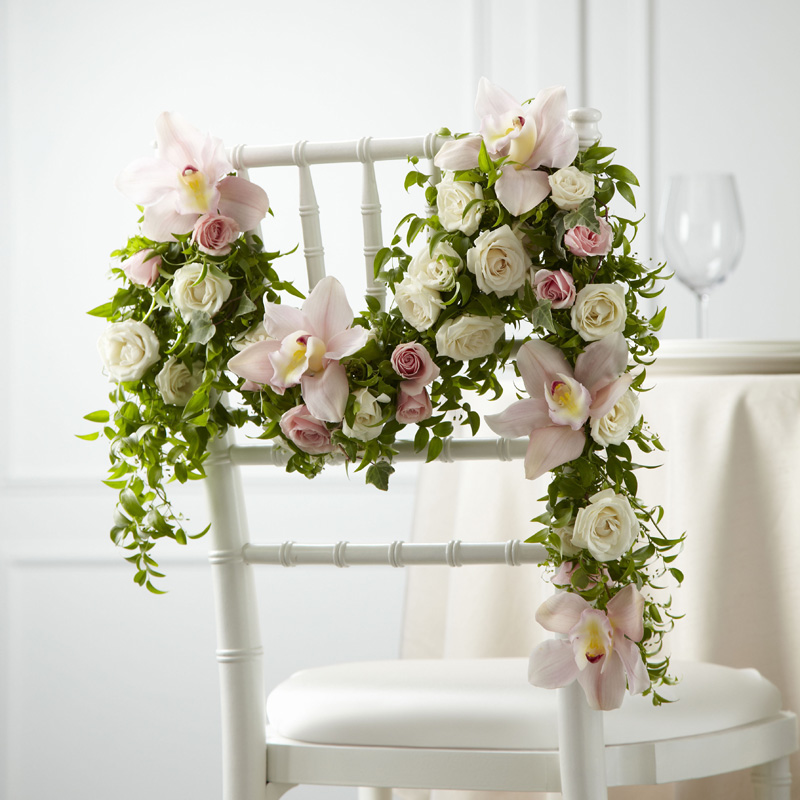  Orchid Rose Chair Décor