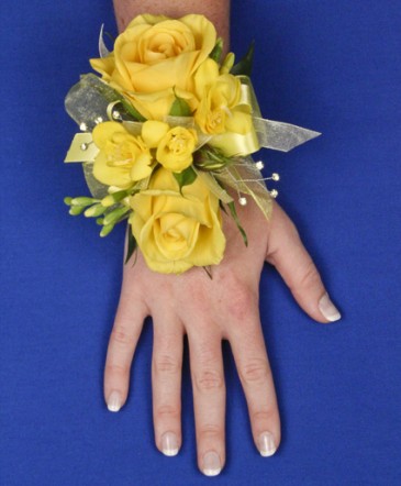 Yellow Rose Wrist Corsage